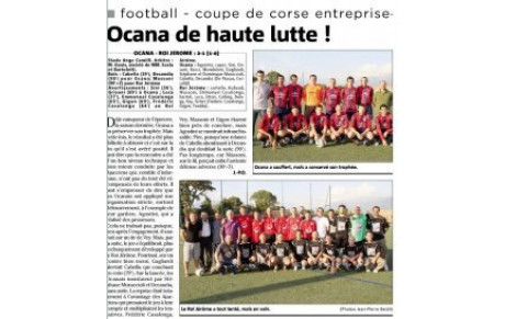 Article paru dans le Corse Matin